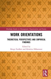 Book Cover for Work Orientations by Bengt Furåker, Kristina Håkansson