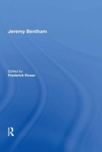 Book Cover for Jeremy Bentham by Frederick Rosen