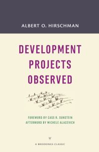 Book Cover for Development Projects Observed by Albert O Hirschman