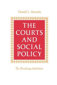 Book Cover for The Courts and Social Policy by Donald L Horowitz
