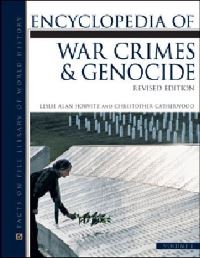 Book Cover for Encyclopedia of War Crimes and Genocide by Leslie Alan Horvitz, Christopher Catherwood