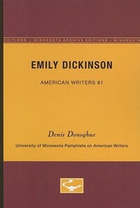 Book Cover for Emily Dickinson by Denis Donoghue