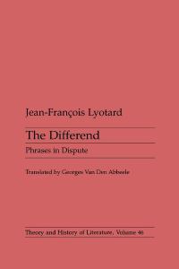 Book Cover for Differend by JeanFrancois Lyotard