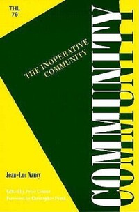 Book Cover for Inoperative Community by JeanLuc Nancy