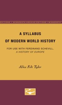 Book Cover for A Syllabus of Modern World History by Alice Tyler