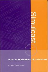 Book Cover for Simulcast by Benjamin Friedlander