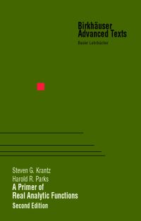 Book Cover for A Primer of Real Analytic Functions by Steven G Krantz, Harold R Parks