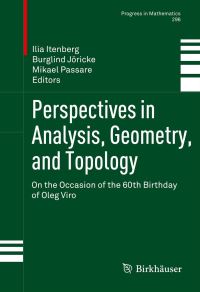 Book Cover for Perspectives in Analysis, Geometry, and Topology by Geometry, and Topology Marcus Wallenberg Symposium on Perspectives in Analysis, I V Itenberg, Burglind Jöricke, Mikael Passare, O IA Viro