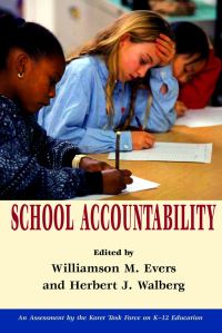 Book Cover for School Accountability by Williamson M Evers, Herbert J Walberg, Revolution, and Peace Hoover Institution on War
