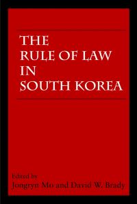 Book Cover for The Rule of Law in South Korea by Jongryn Mo, David W Brady