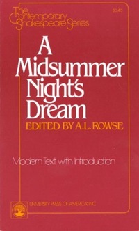 Book Cover for A Midsummer Night's Dream by William Shakespeare, A L Rowse