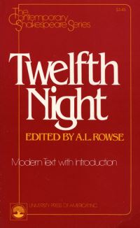 Book Cover for Twelfth Night by William Shakespeare, A L Rowse