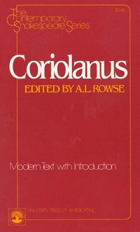 Book Cover for Coriolanus by William Shakespeare, A L Rowse