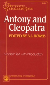Book Cover for Antony and Cleopatra by William Shakespeare, A L Rowse