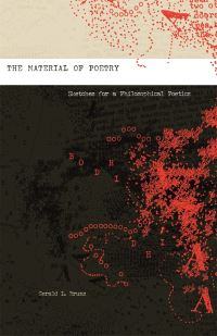Book Cover for The Material of Poetry by Gerald L Bruns