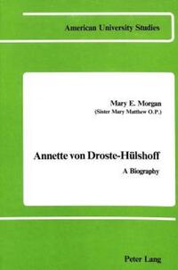 Book Cover for Annette Von Droste-Hülshoff by Mary E Morgan