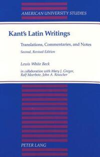 Book Cover for Kant's Latin Writings by Immanuel Kant, Lewis White Beck