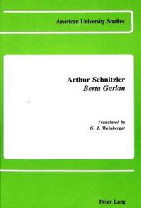 Book Cover for Berta Garlan by Arthur Schnitzler, G J Weinberger