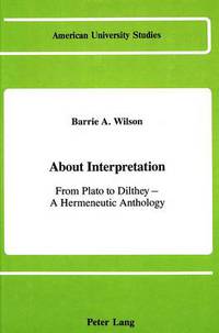 Book Cover for About Interpretation by Barrie A Wilson