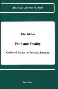 Book Cover for Faith and Finality by John Whiton