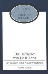 Book Cover for Der Hofmeister Von J.M.R. Lenz by Angela Hansen