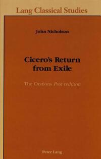 Book Cover for Cicero's Return from Exile by John Nicholson