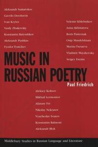 Book Cover for Music in Russian Poetry by Paul Friedrich