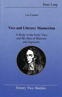 Book Cover for Vico and Literary Mannerism by Leo Catana