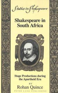 Book Cover for Shakespeare in South Africa by Rohan Quince