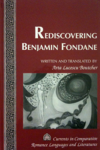 Book Cover for Rediscovering Benjamin Fondane by Arta Lucescu Boutcher