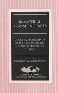 Book Cover for Immaterial Transcendences by Constance G Janiga Perkins