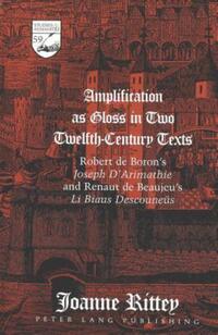 Book Cover for Amplification as Gloss in Two Twelfth-Century Texts by Joanne Rittey