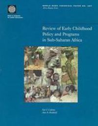 Book Cover for Review of Early Childhood Policy and Programs in Sub-Saharan Africa by Nat J Colletta, Amy Jo Reinhold