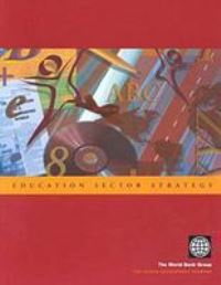Book Cover for Education Sector Strategy by World Bank