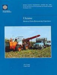Book Cover for Ukraine--Review of Farm Restructuring Experiences by Zvi Lerman, Csaba Csáki