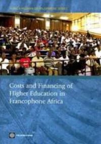 Book Cover for Costs and Financing of Higher Education in Francophone Africa by Mathieu Brossard, Borel Foko