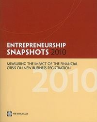 Book Cover for Entrepreneurship Snapshots 2010 by World Bank
