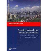 Book Cover for Reducing Inequality for Shared Growth in China by World Bank