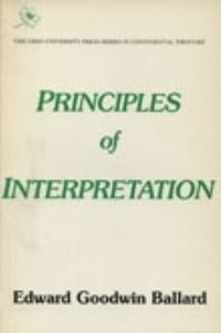 Book Cover for Principles of Interpretation by Edward G Ballard