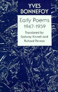 Book Cover for Early Poems by Yves Bonnefoy