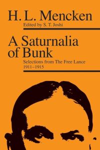 Book Cover for A Saturnalia of Bunk by H L Mencken