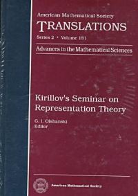 Book Cover for Kirillov's Seminar on Representation Theory by A A Kirillov, G I Olshanskii