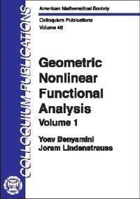 Book Cover for Geometric Nonlinear Functional Analysis by Yoav Benyamini, Joram Lindenstrauss