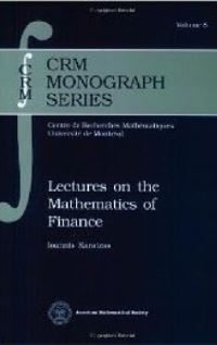 Book Cover for Lectures on the Mathematics of Finance by Ioannis Karatzas, American Mathematical Society