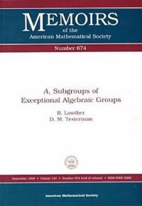 Book Cover for Ab1s Subgroups of Exceptional Algebraic Groups by R Lawther, Donna M Testerman