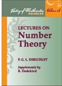 Book Cover for Lectures on Number Theory by Peter Gustav Lejeune Dirichlet, Richard Dedekind