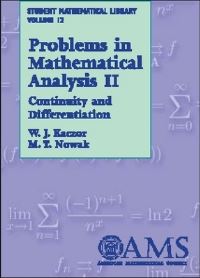 Book Cover for Problems in Mathematical Analysis, Volume 2 by WJ Kaczor, MT Nowak