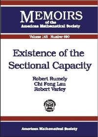 Book Cover for Existence of the Sectional Capacity by Robert S Rumely, Chi Fong Lau, Robert Varley