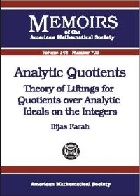 Book Cover for Analytic Quotients by Ilijas Farah