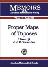 Book Cover for Proper Maps of Toposes by Ieke Moerdijk, J J C Vermeulen